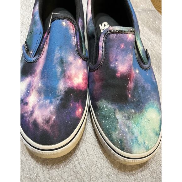 Vans Slip On Trippy Purple Galaxy Festival Women’s Size 9.5 Shoes Sneakers - Picture 3 of 7